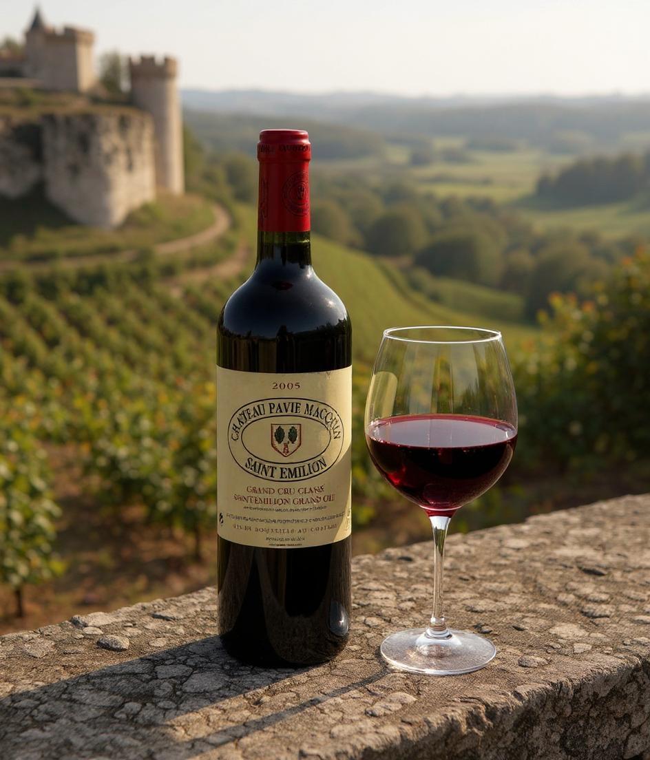 Chateau Pavie Macquin 2005 Bordeaux wine bottle