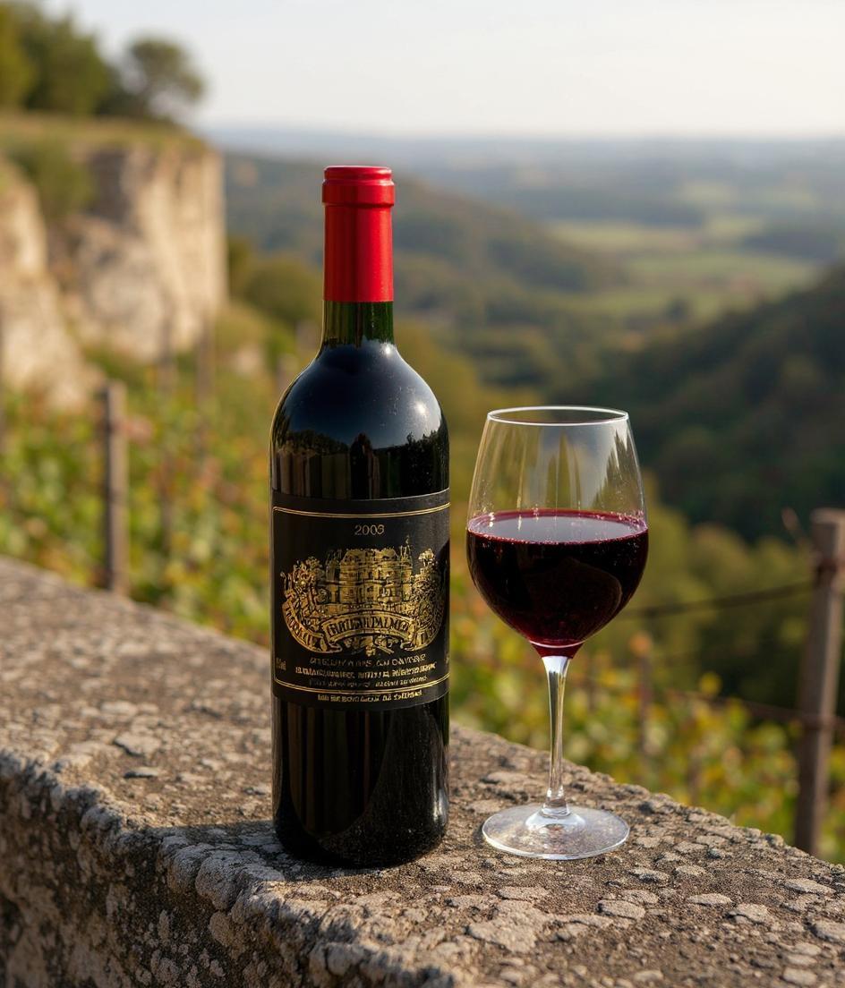 Chateau Palmer 2002 wine bottle