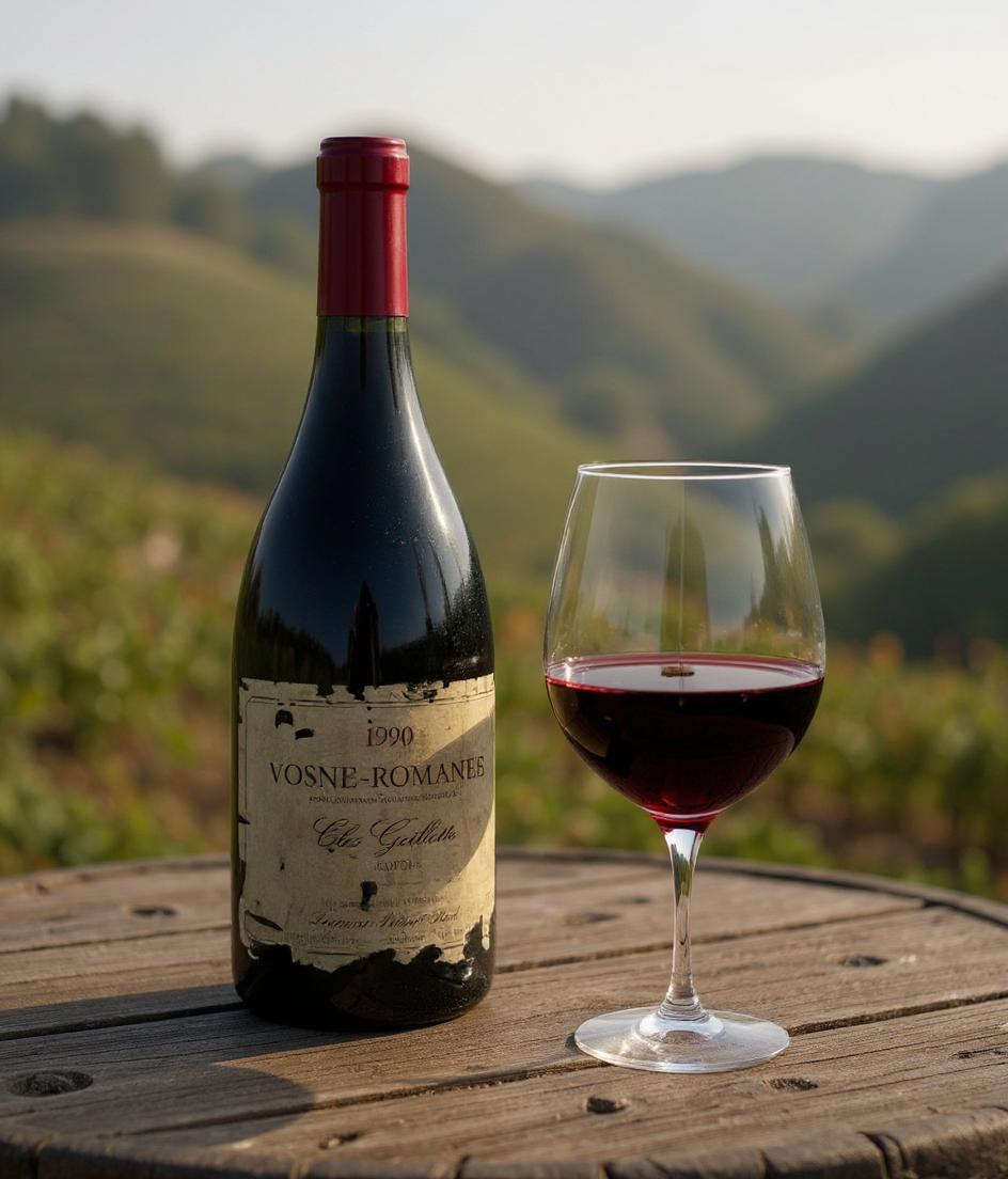 Domaine Prieure Roch Vosne-Romanee Le Clos Goillotte 1990 vintage Burgundy wine bottle