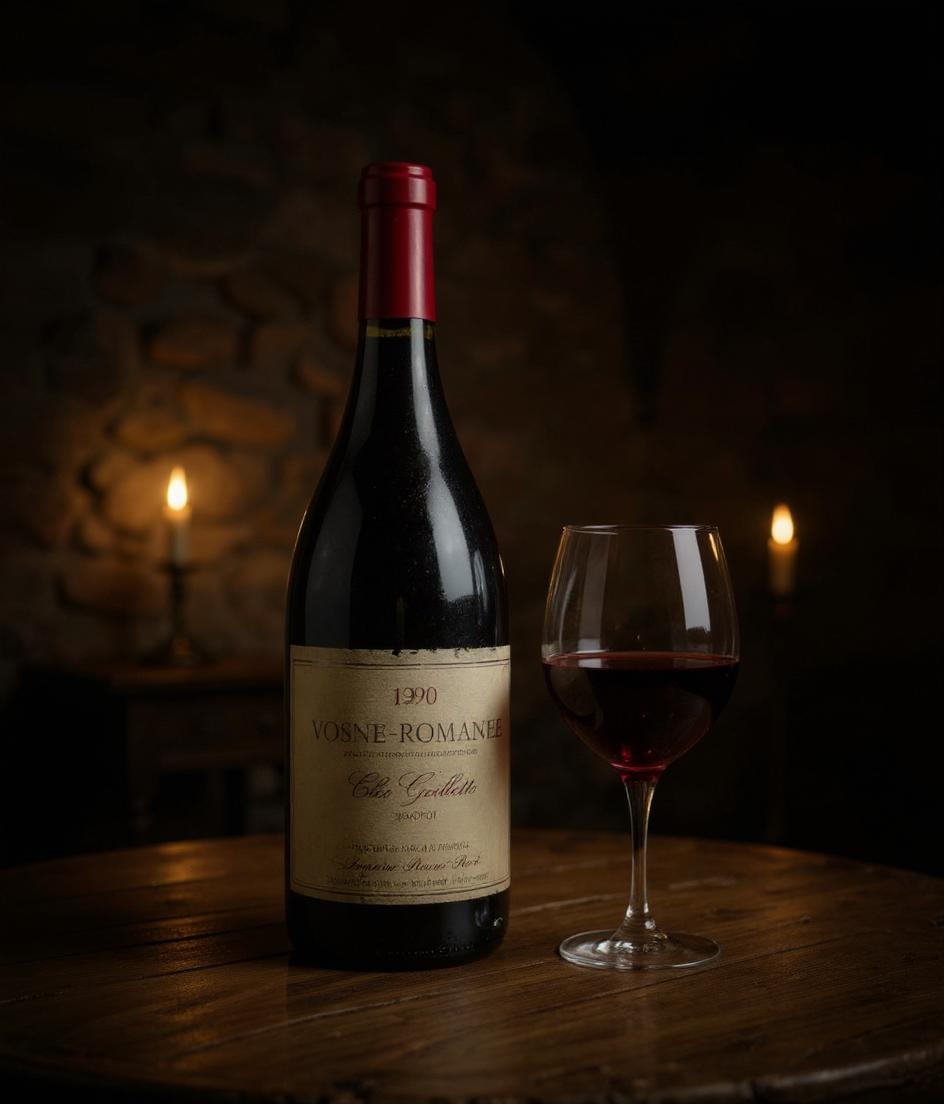 Domaine Prieure Roch wine label and cork detail 1990 vintage