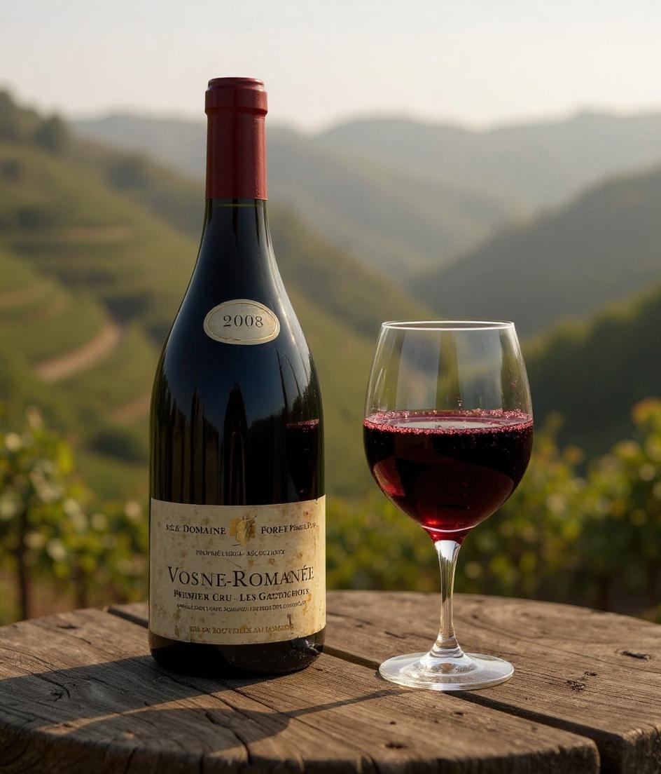 Domaine Forey Pere et Fils Vosne Romanee 1er Cru Les Gaudichots 2008 wine bottle