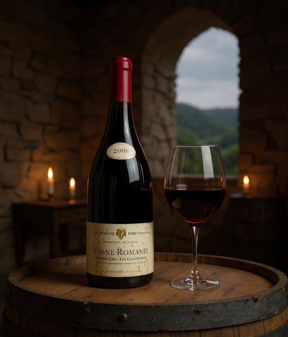 Domaine Forey Pere et Fils Vosne Romanee wine label detail