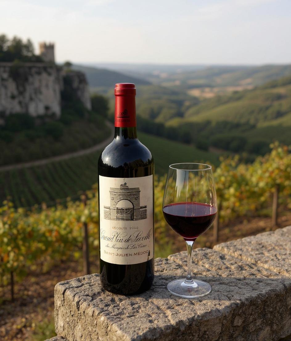 Chateau Leoville-Las Cases Grand Vin de Leoville 2005 Bordeaux wine bottle