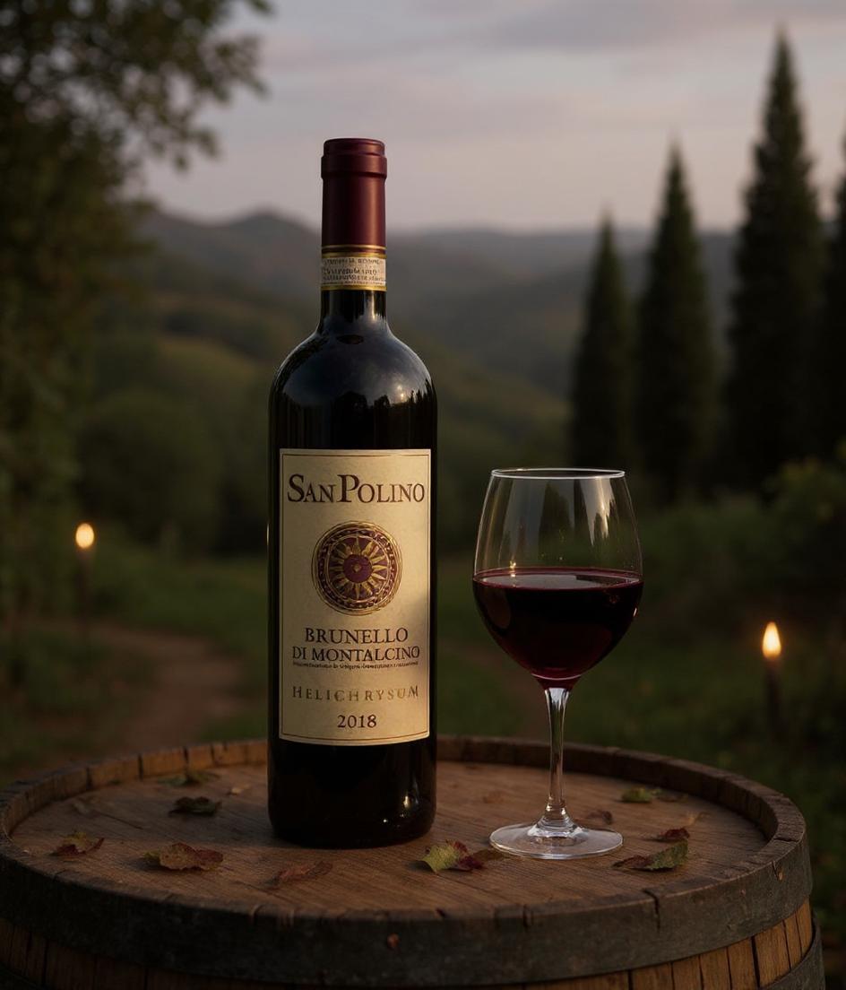 San Polino Helichrysum Brunello di Montalcino vineyard and winemaking process