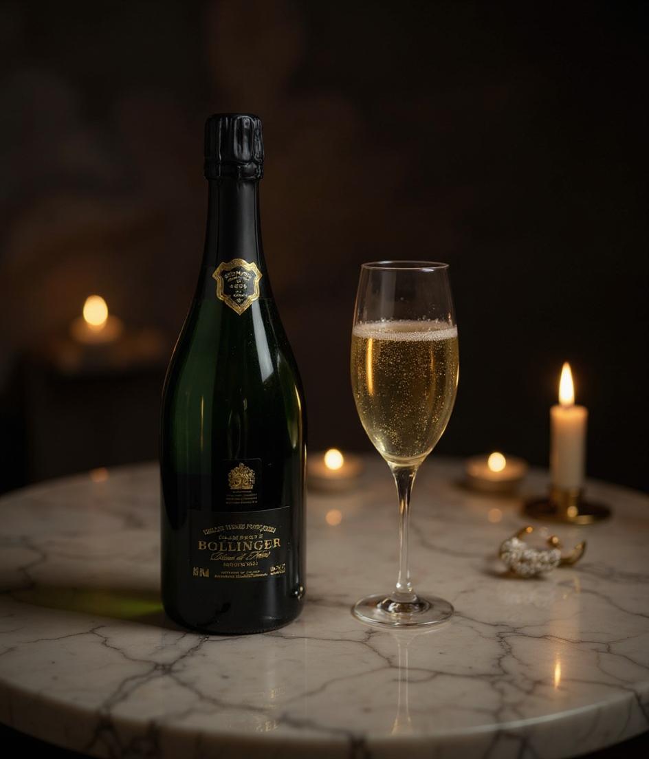 Bollinger Vieilles Vignes Francaises champagne detailed bottle view