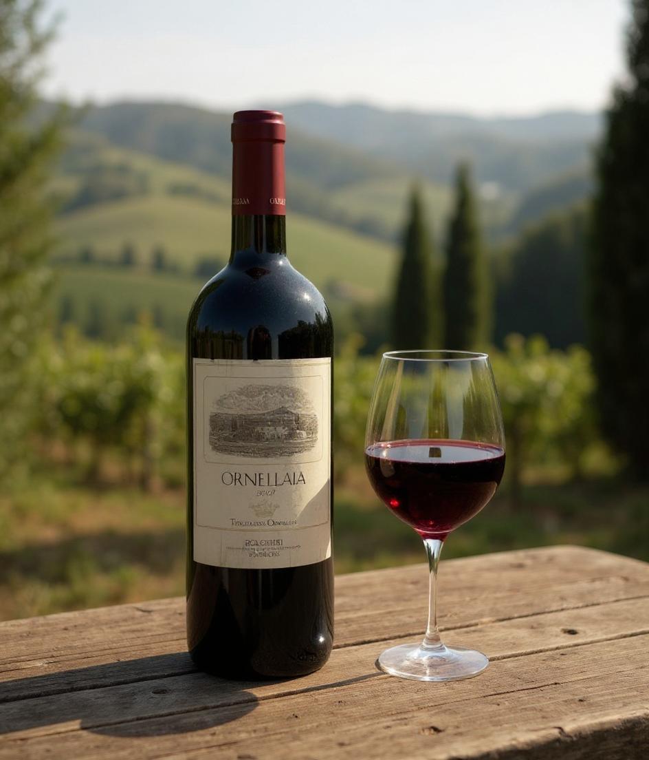 Ornellaia Bolgheri Superiore 2008 wine bottle front label