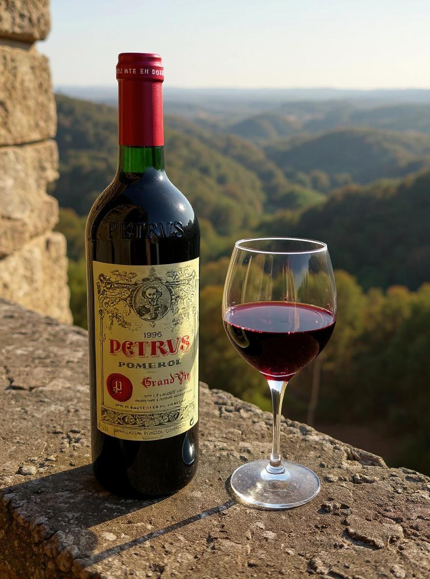 Chateau Petrus 1996 wine bottle vintage Bordeaux