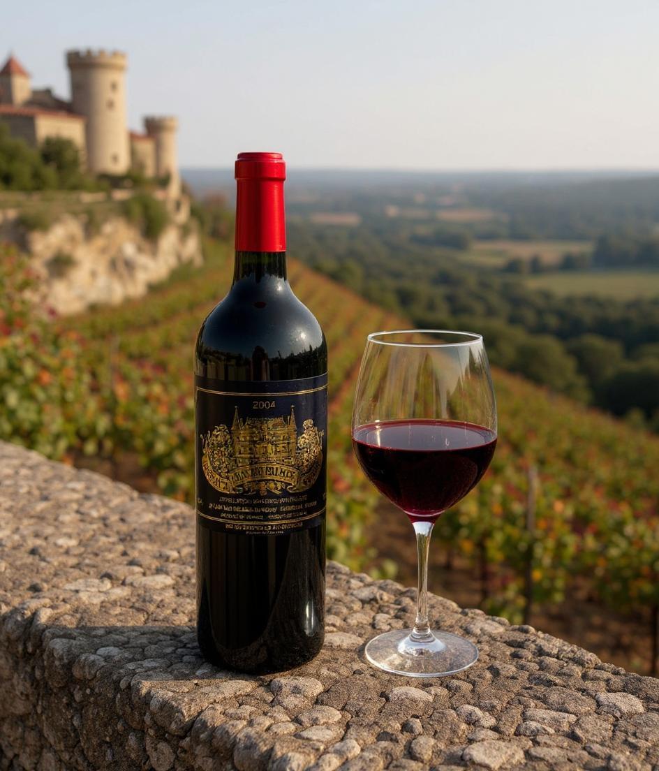 Chateau Palmer 2004 premium Bordeaux wine bottle