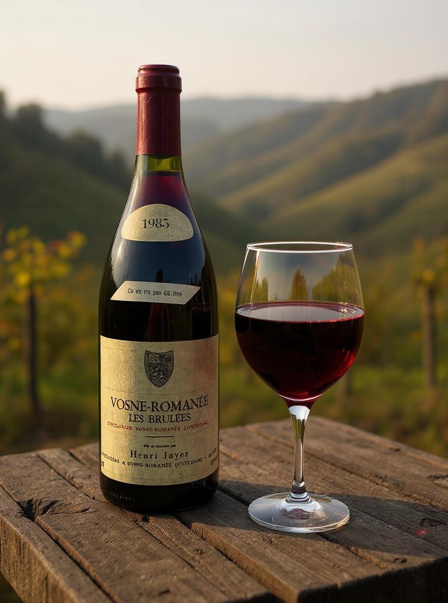 Henry Jayer Les Brulees Vosne-Romanee 1985 vintage wine bottle