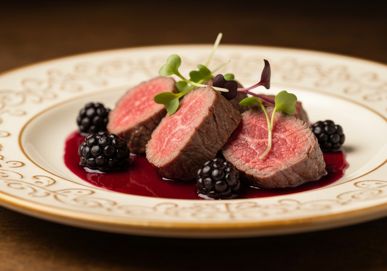 Premium Burgundy wine tasting and serving presentation