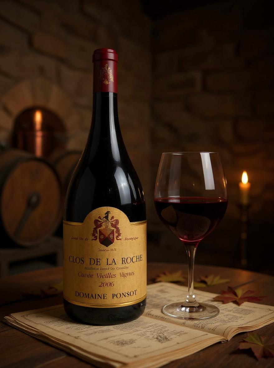 Domaine Ponsot Grand Cru wine label detail