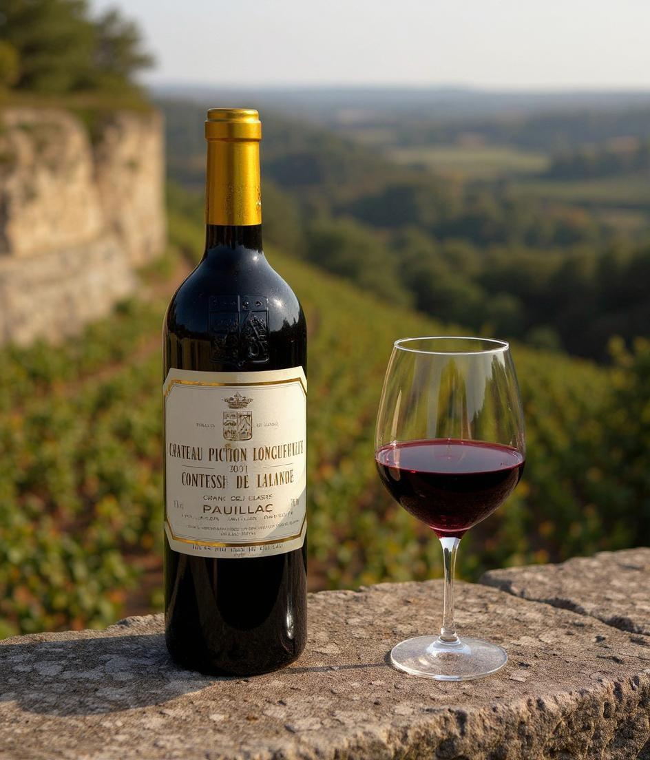 Chateau Pichon Longueville Comtesse de Lalande 2001 Bordeaux wine bottle