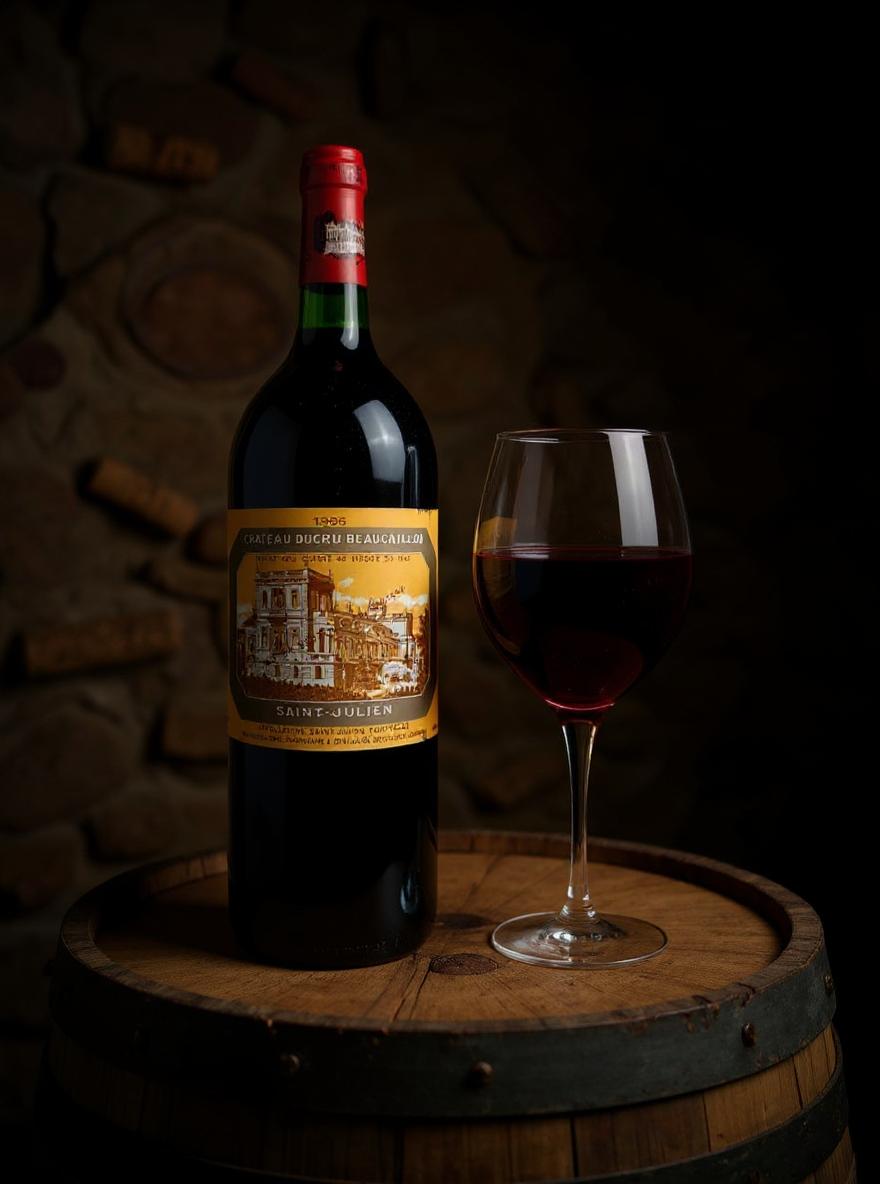 Chateau Ducru-Beaucaillou 1995 vintage Bordeaux magnum wine label