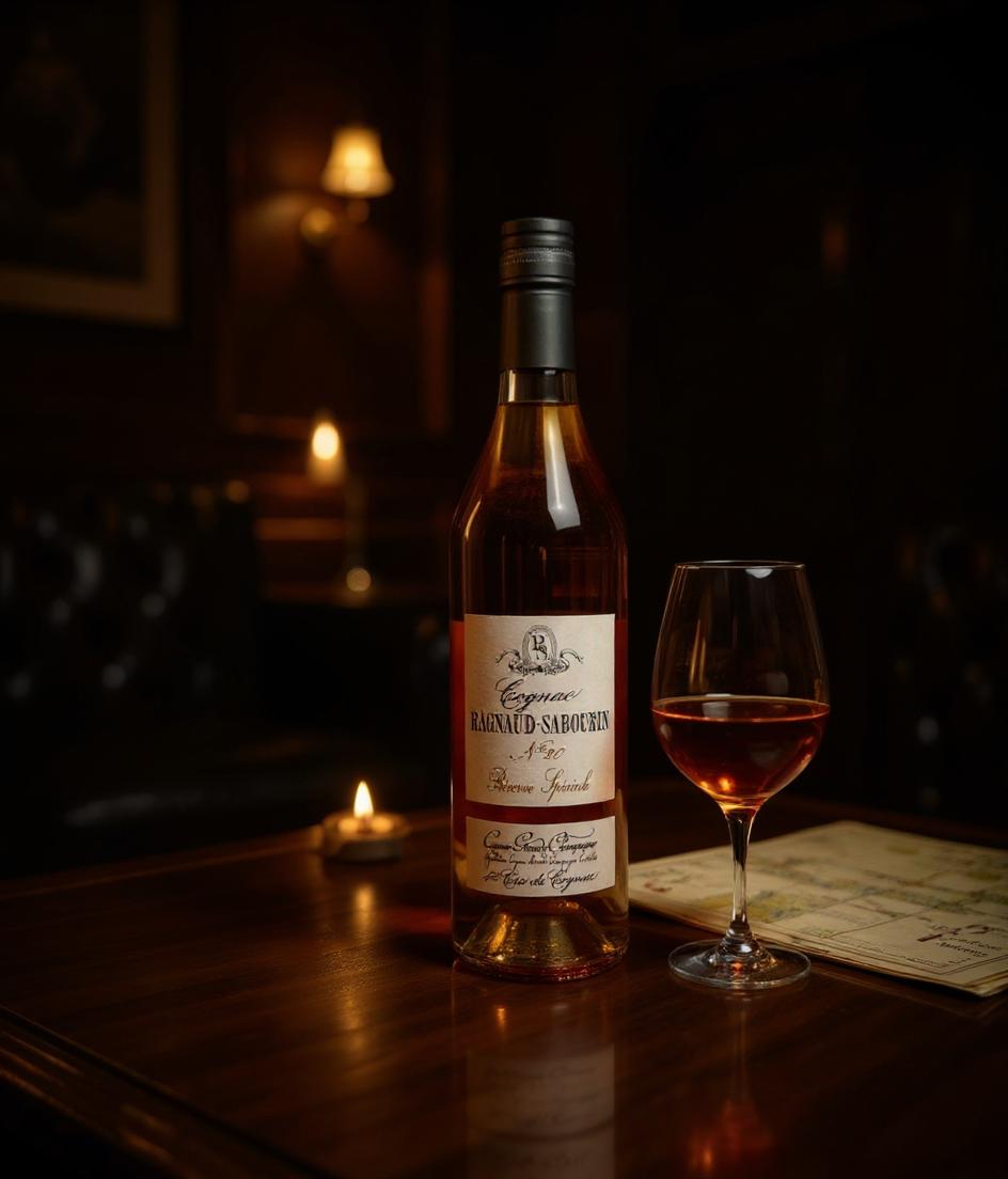 Cognac Ragnaud Sabourin bottle detail craftsmanship premium spirits