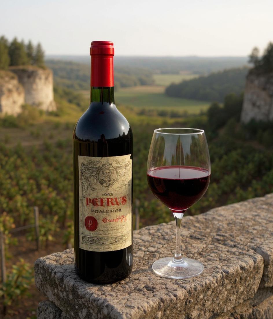 Chateau Petrus 1983 vintage Bordeaux wine bottle