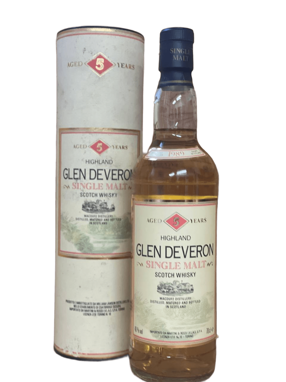 Glen Deveron 5 Year Old Single Malt Scotch Whisky 1989 0,7L
