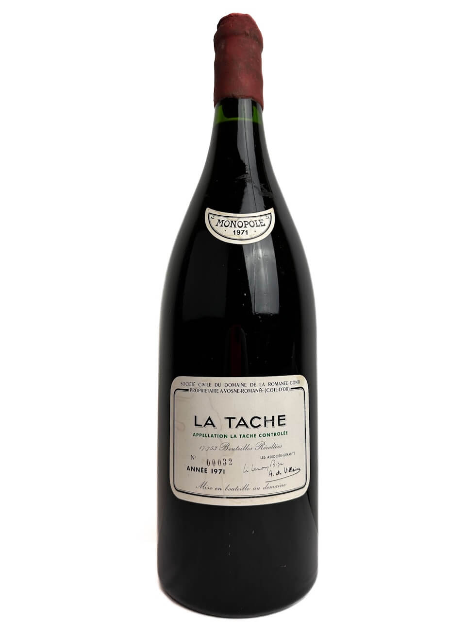 Domaine de la Romanee-Conti La Tache Grand Cru Monopole 1971 3L