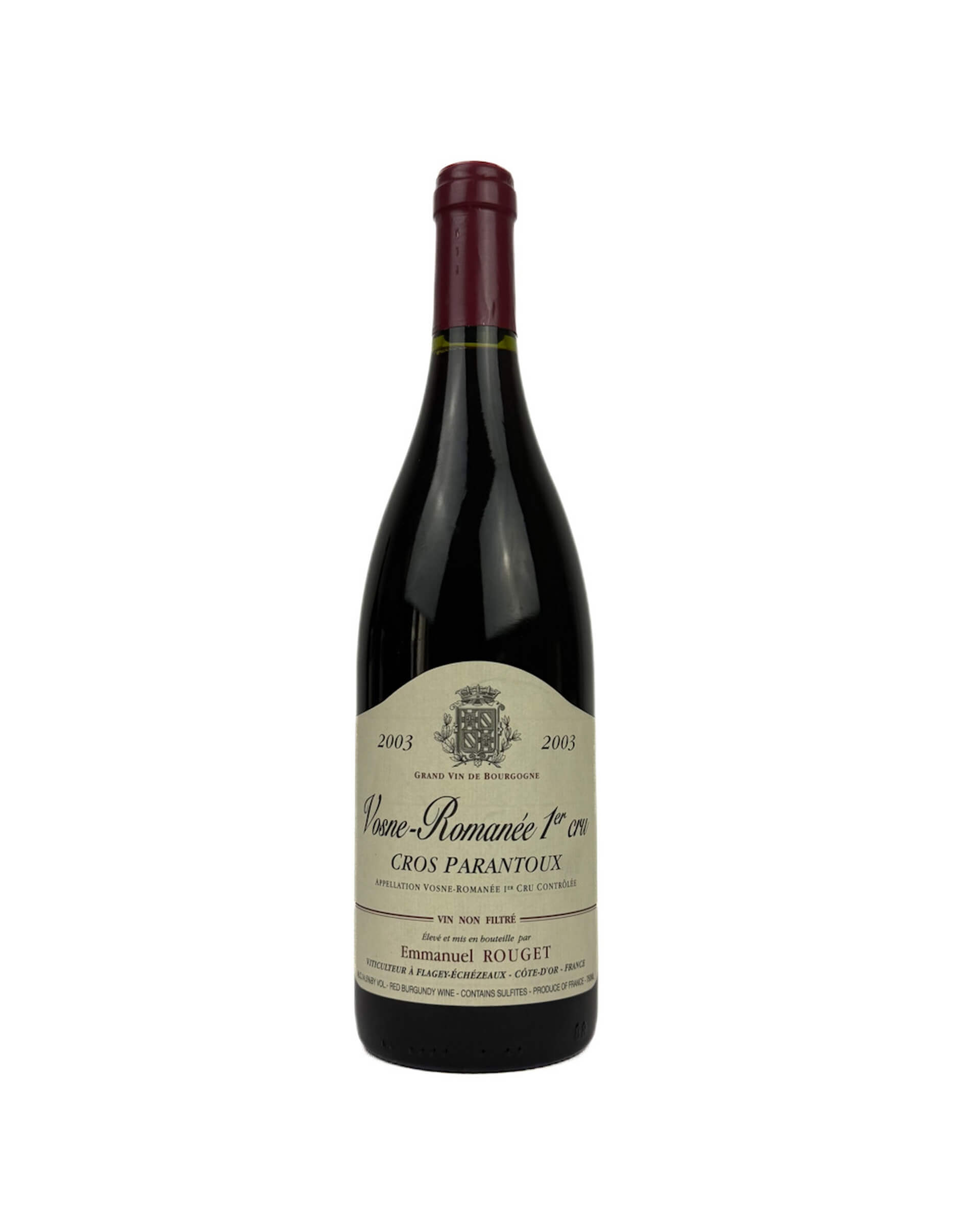Emmanuel Rouget Cros Parantoux Vosne-Romanée Premier Cru 2003 0.75L