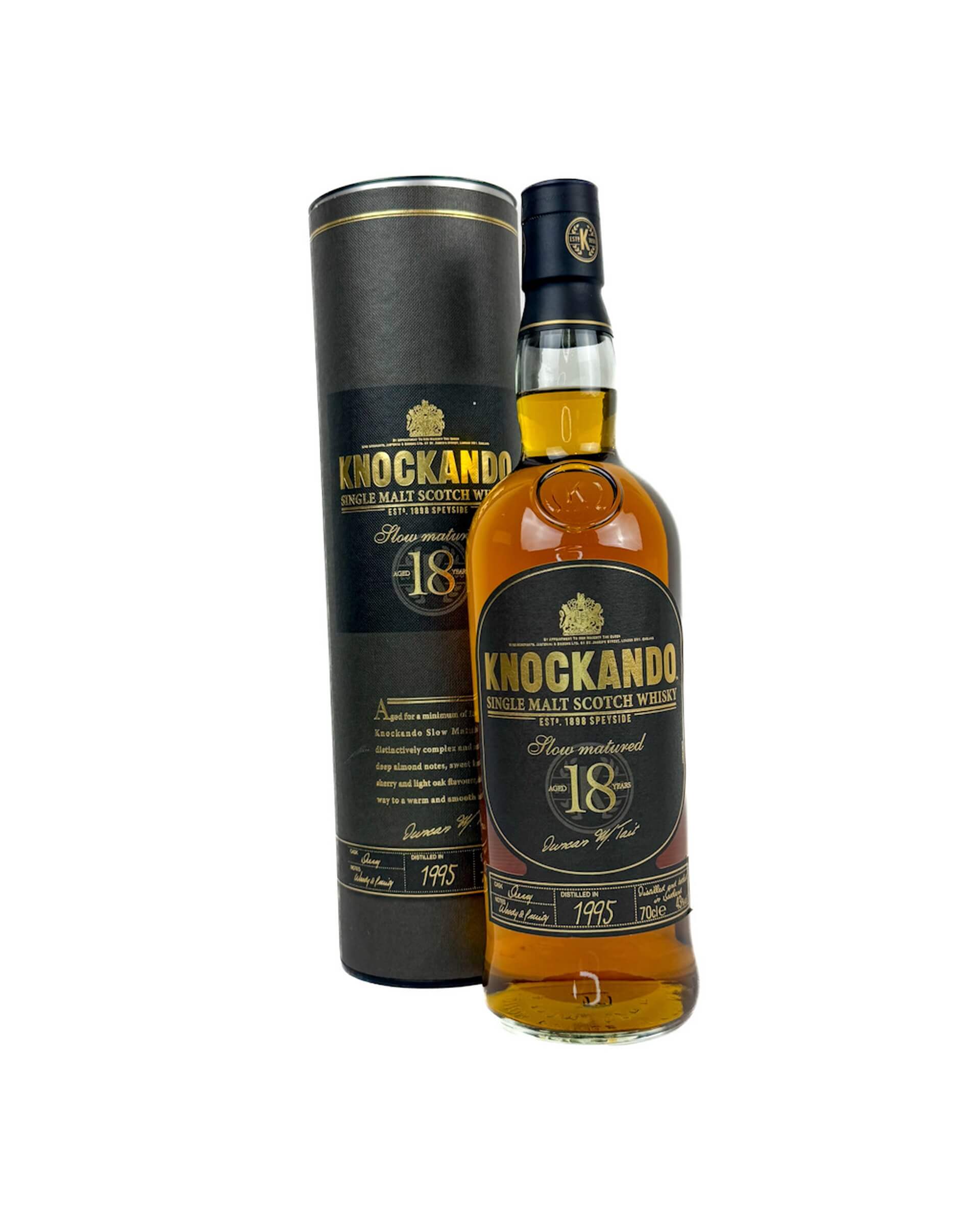 Knockando Slow Matured 18 Year Old Single Malt Scotch Whisky 1995 0,7L