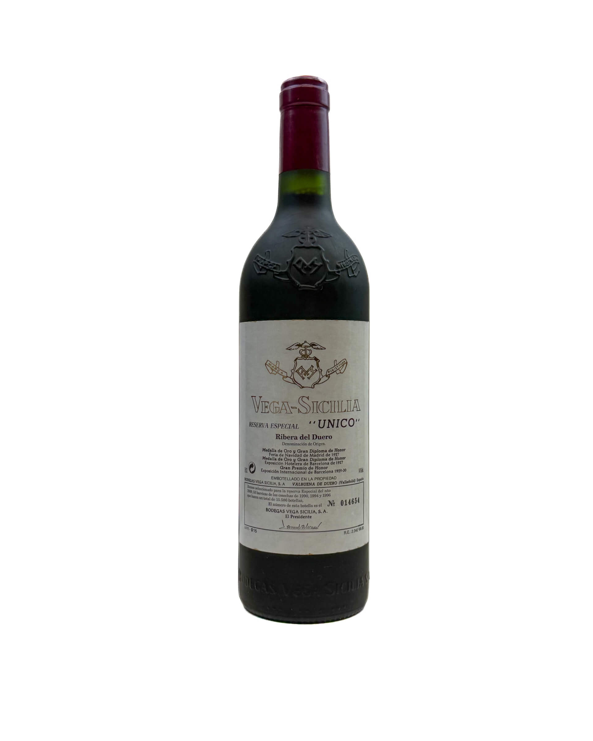 NV Vega Sicilia Unico Reserva Especial  90/94/96 2009release Ribera del Duero 0,75L