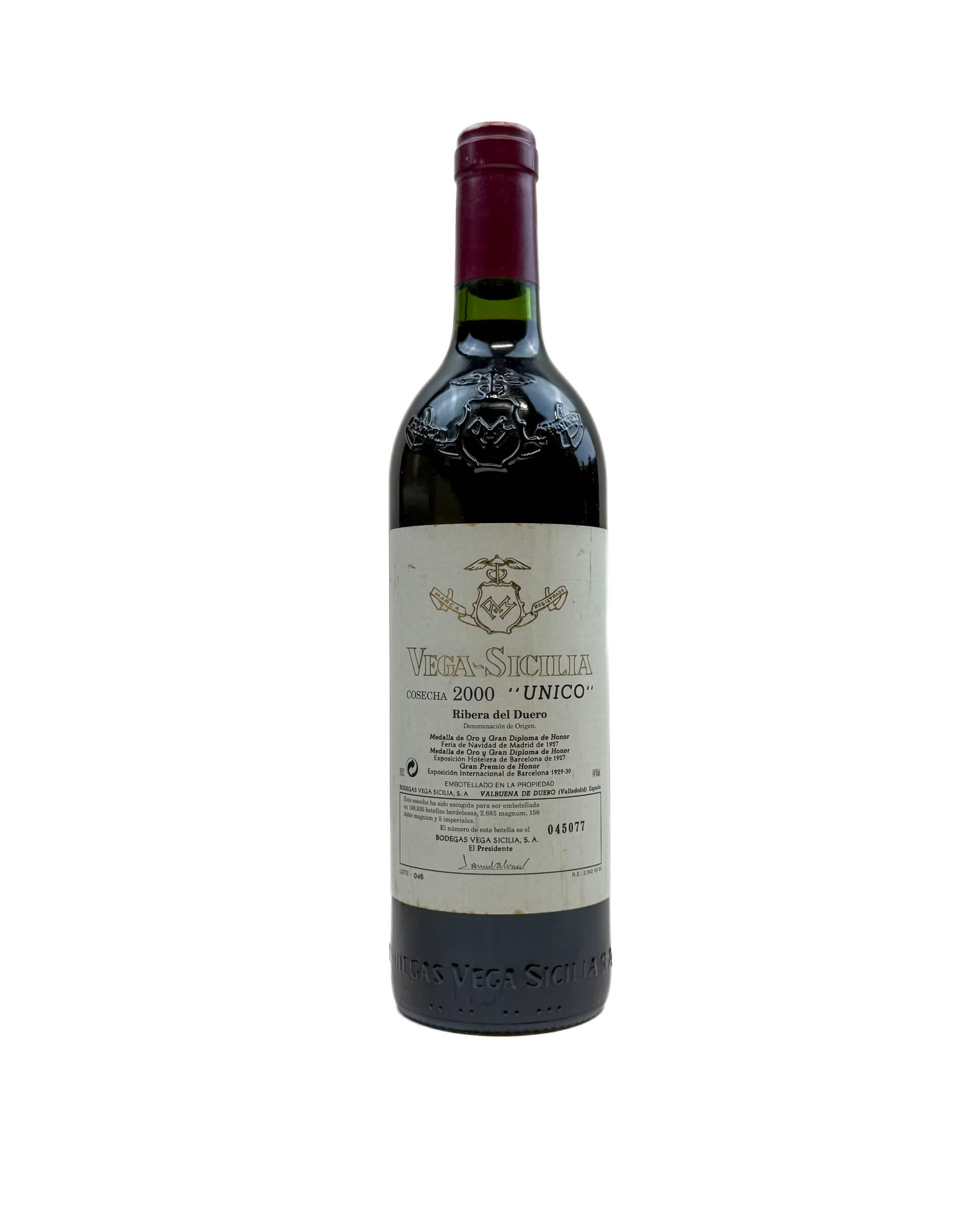 Vega Sicilia Unico Gran Reserva Ribera del Duero 2000 0,75L