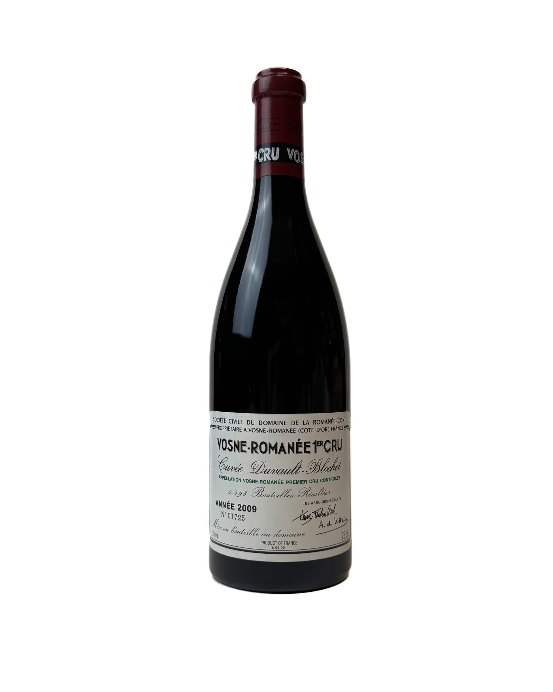 Domaine de la Romanee-Conti Cuvee Duvault Blochet Vosne-Romanee Premier Cru 2009 0,75L