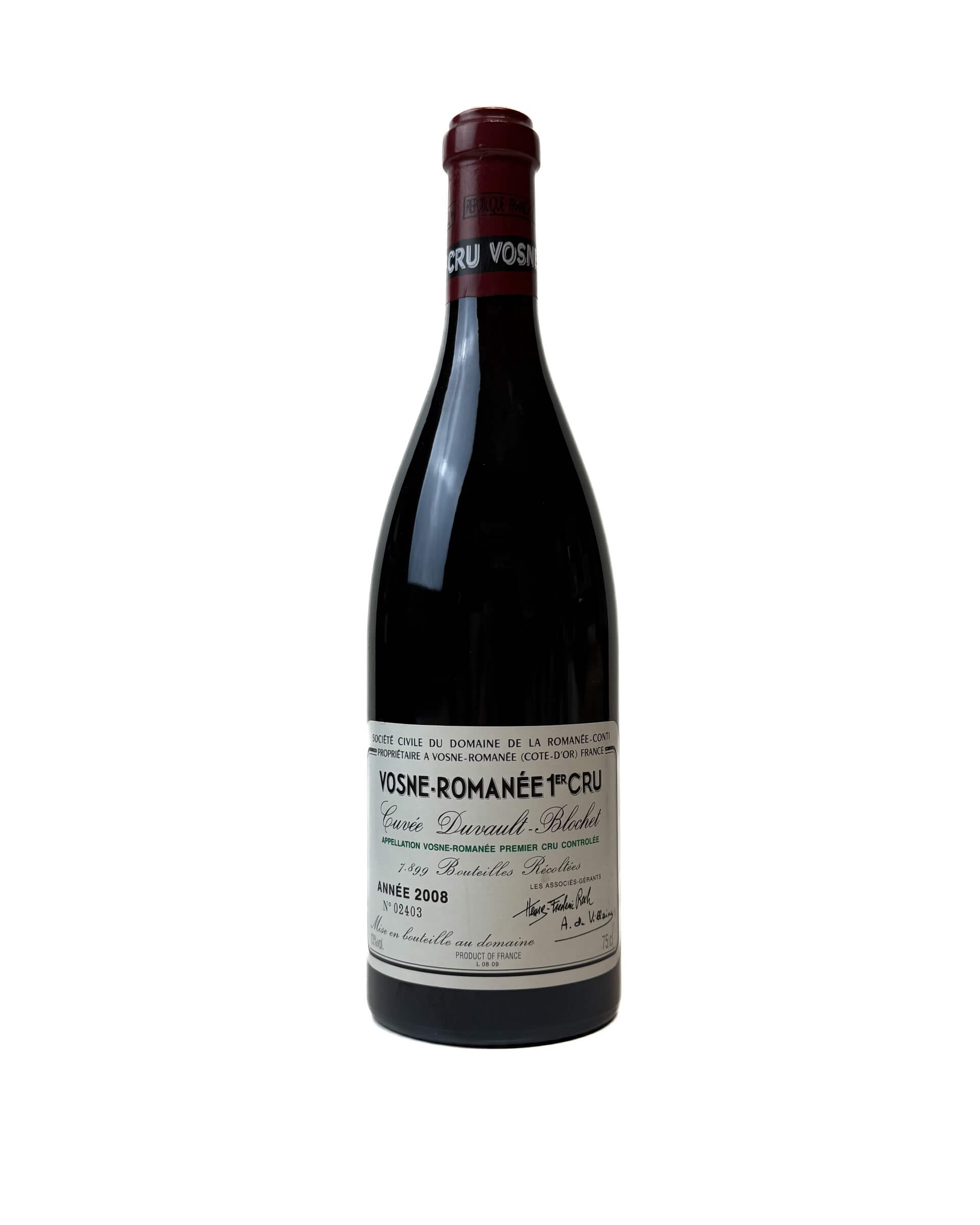 Domaine de la Romanee-Conti Cuvee Duvault Blochet Vosne-Romanee Premier Cru 2008 0,75L